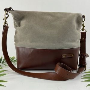 L.L. Bean Leather & Canvas Crossbody Bag